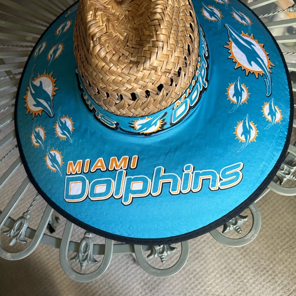 Miami Dolphins straw hat